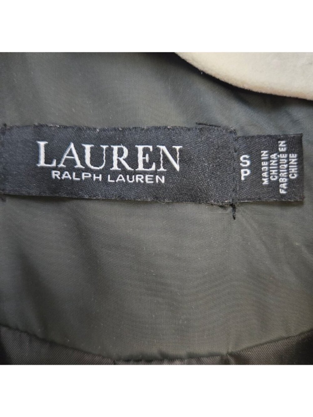 Lauren Ralph Lauren Black Label Quilted Vegan Leather Trim Hooded Coat Size Smal - Picture 3 of 10